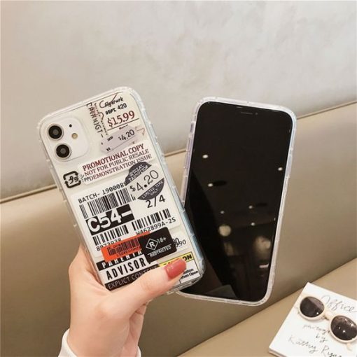 iPhone 12/12 Pro Shockproof Skal - Fashion Streckkoder - Bild 2