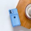 iPhone 12 Shockproof Skal med Korthållare - Blå