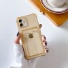 iPhone 12 Shockproof Skal med Korthållare - Gul