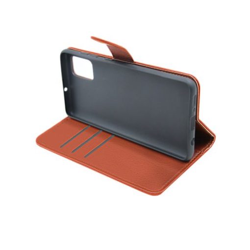 Samsung Galaxy A71 Läder Plånboksfodral Flip Stand - Brun - Bild 3