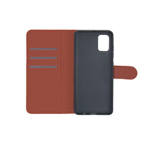 Samsung Galaxy A71 Läder Plånboksfodral Flip Stand - Brun - Bild 8