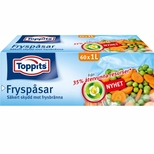 Toppits Fryspåsar 1L 60st (Obs 9st DFP)