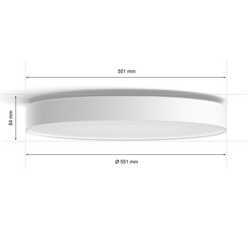 Philips Hue Enrave XL Taklampa White Ambiance Vit - Bild 4