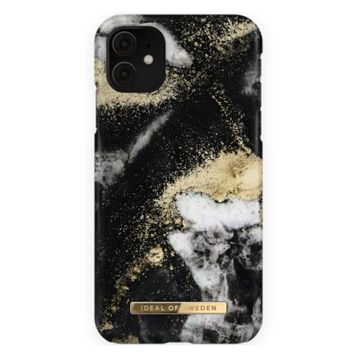 iDeal Skal till iPhone 11 / XR - Black Galaxy Marble