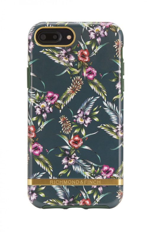 Richmond & Finch skal för iPhone 6/6S/7/8 Plus - Blommig Smaragd