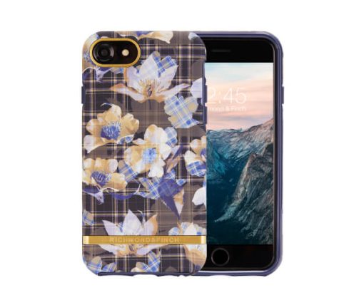 Richmond & Finch skal för iPhone 6/6S/7/8/SE 2 - Blommig Rutig - Bild 5