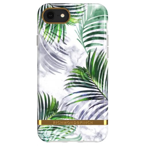 Richmond & Finch Skal för iPhone 6/6S/7/8 - White Marble Tropics