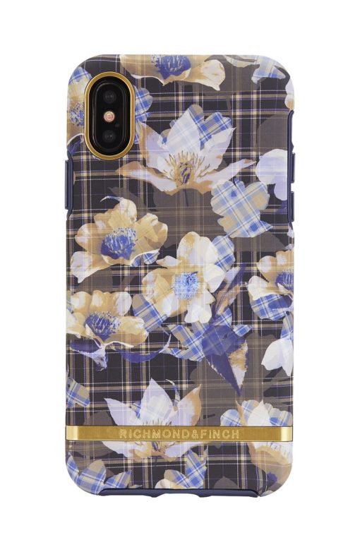 Richmond & Finch skal för iPhone X/XS - Floral Checked