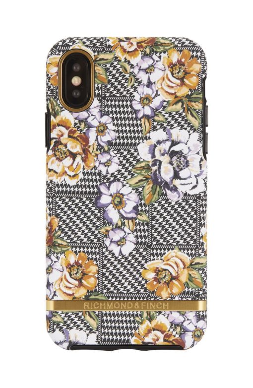 Richmond & Finch skal för iPhone X/XS - Floral Tweed