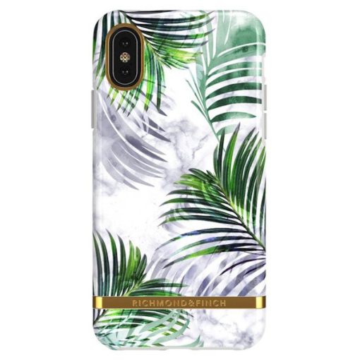 Richmond & Finch Skal för iPhone X/XS - White Marble Tropics