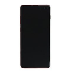 Samsung S10 Plus Skärm, Digitizer med Ram - Röd - Original