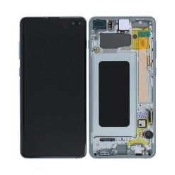 Samsung S10 Plus Skärm, Digitizer med Ram - Grön- Original