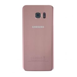Samsung Galaxy S7 Edge Baksida / Batterilucka Original - Rosa