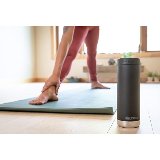 Klean Kanteen TKWide 473ml (Wide Cafè Cap) Svart - Bild 7