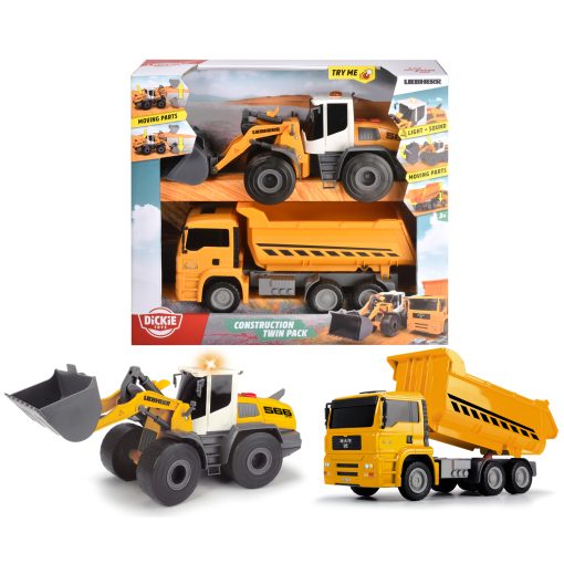 Dickie Construction Twin Pack