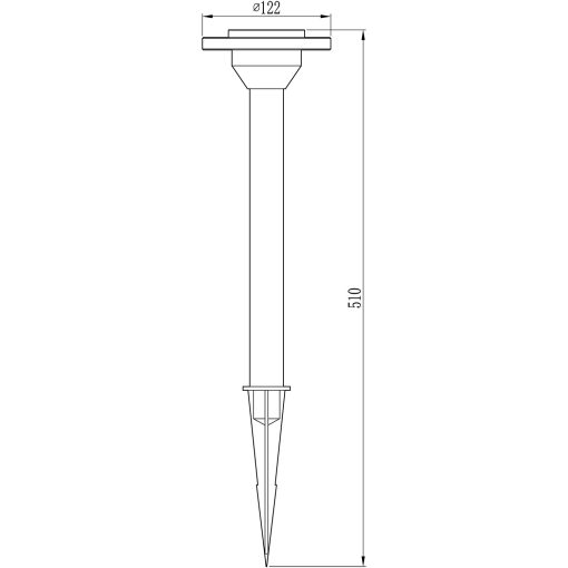 ellips tradgardslampa aluminium 5