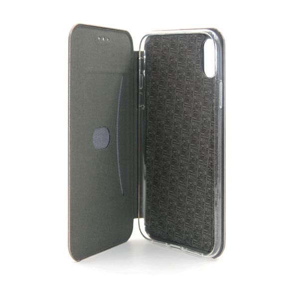 iPhone XS Fodral - Kortfack och Stativ - Silver/Grå