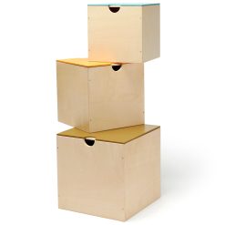 Kids Concept Förvaringsbox 3 set med spelbräde