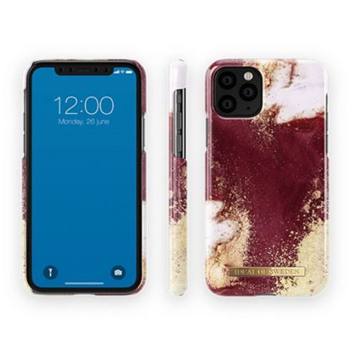 ideal of sweden mobilskal iphone xs 11 pro golden burgundy marble 2
