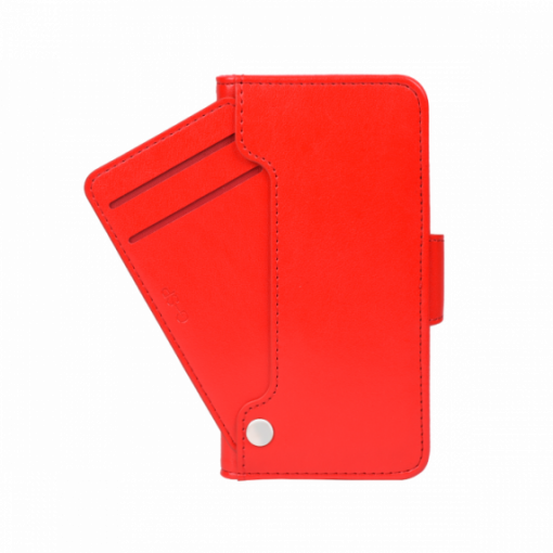 iPhone 11 Plånboksfodral med Utfällbart Kortfack - Röd