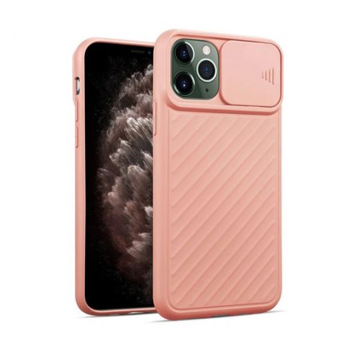 iphone 11 pro max silikonskal med kameralucka rosa 4