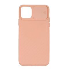 iphone 11 pro silikonskal med kameralucka rosa
