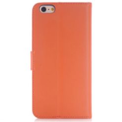 iphone 6 plus 6s plus planboksfodral med stativ orange