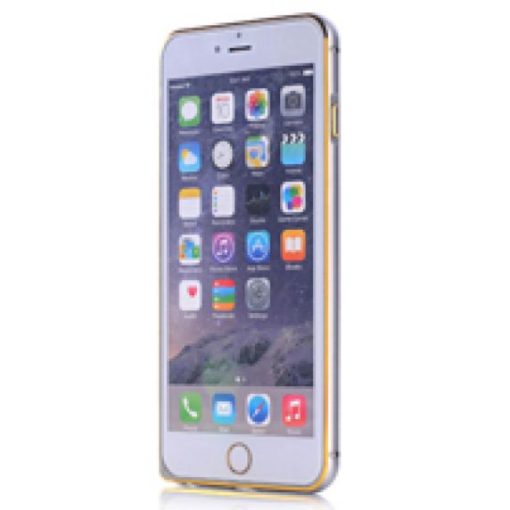 iphone 6 plus bumper skal i aluminium gra guld 1