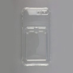 iphone 7 8 plus stottaligt skal med korthallare transparent