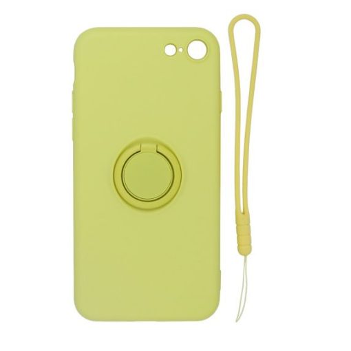 iPhone 7/8/SE (2020/2022) Silikonskal med Rem - Gul