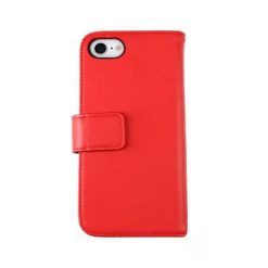 iPhone 7/8/SE 2020 RV Plånboksfodral Läder - Röd