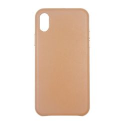 iPhone XS/X Läderskal - Ljusbrun
