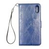 iPhone XS/X Plånboksfodral med Skal - Nappaläder - Blå