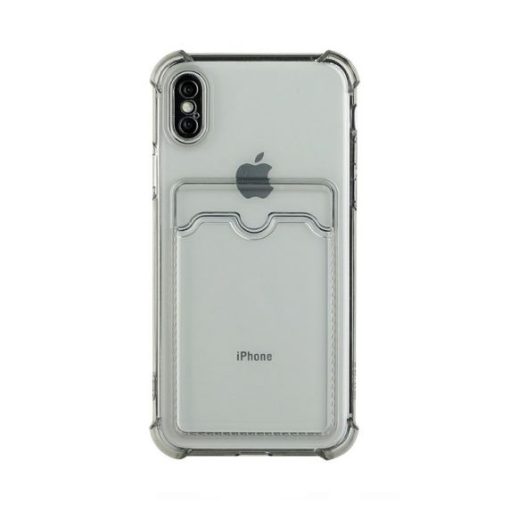 iPhone X/XS Shockproof Skal med Korthållare - Grå