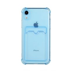 iPhone XR Shockproof Skal med Korthållare - Blå