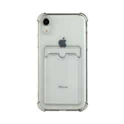 iPhone XR Shockproof Skal med Korthållare - Grå