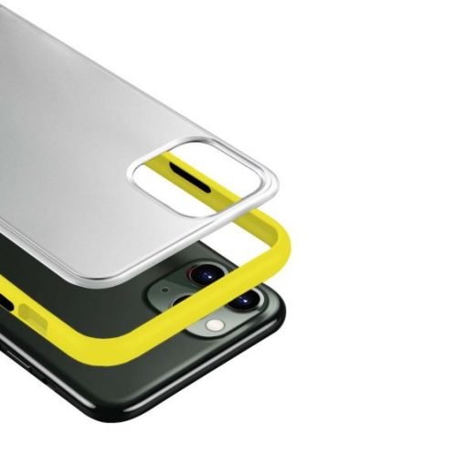 mobilskal tpu iphone 11 pro gul transparent 2