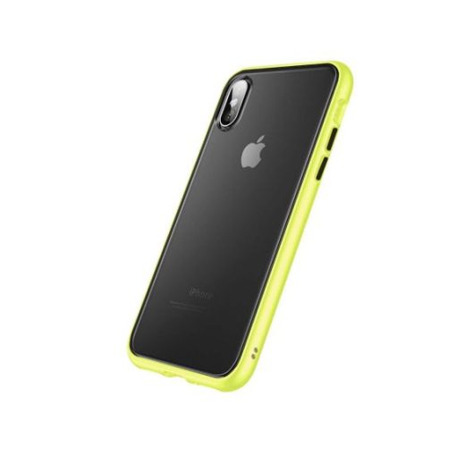 mobilskal tpu iphone xr gul transparent 2