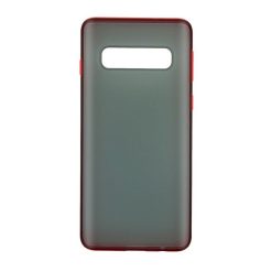 Silikonskal till Samsung Galaxy S10 Plus - Röd / Dimmig