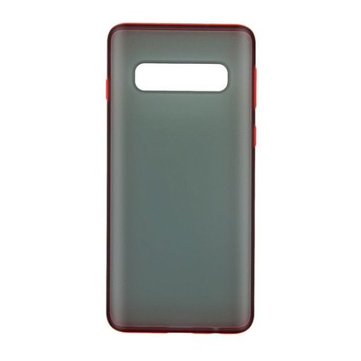 Silikonskal till Samsung Galaxy S10 Plus - Röd / Dimmig