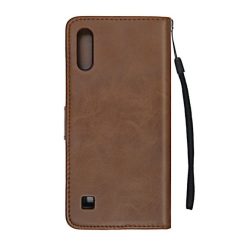 planboksfodral med stativ samsung a10 brun 1