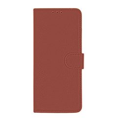 Samsung Galaxy Note 10 Lite Läder Plånboksfodral med Ställ - Brun
