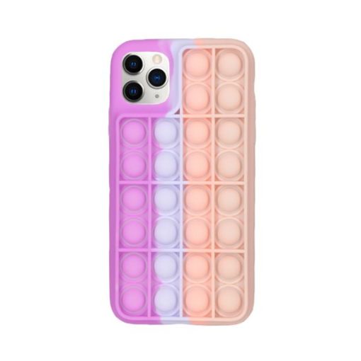 iPhone 11 Pro Max Pop it Skal - Lila/Rosa