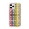 iPhone 11 Pro Pop it Skal - Rosa/Vit