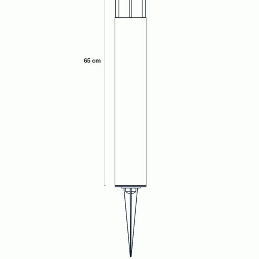 quadra pollare 390lm 65cm svart 3