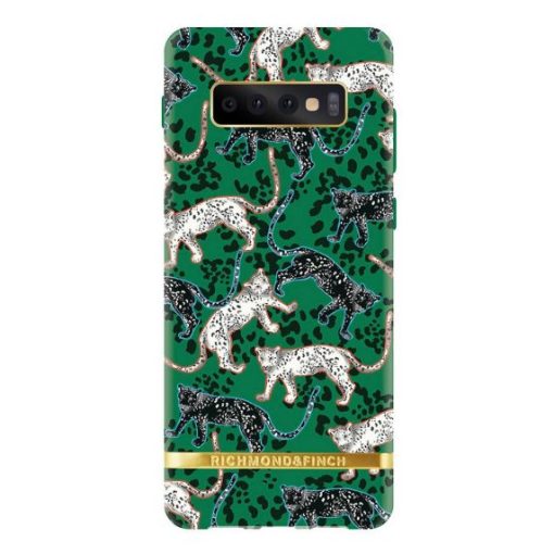 Samsung Galaxy S10 Skal - Richmond & Finch Green Leopard