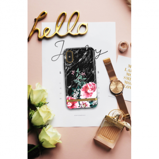 richmond finch skal iphone black marble floral x xs case 3