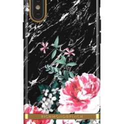 iPhone XS Max Richmond & Finch Skal - Svart Marmor Floral