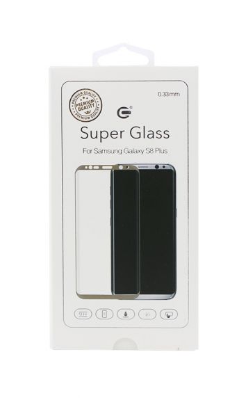 Skärmskydd Samsung Galaxy S8 Plus - Japanskt Härdat Glas - Guld