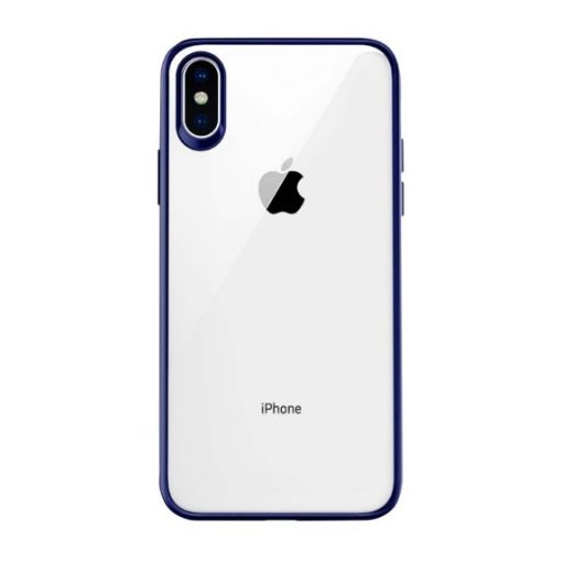 iPhone XS/X Shockproof TPU Skal - Blå/Transparent